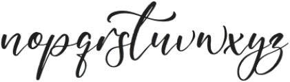 Cyndi aulya otf (400) Font LOWERCASE