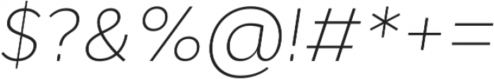 Cyntho Pro ExtraLight Italic otf (200) Font OTHER CHARS