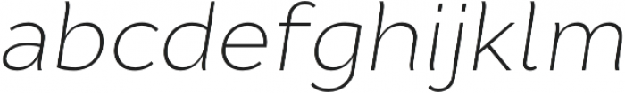 Cyntho Pro ExtraLight Italic otf (200) Font LOWERCASE
