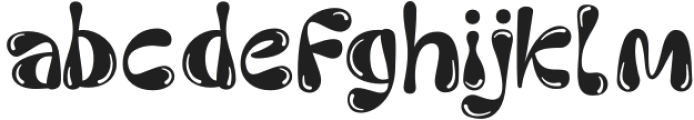 Cyutes Regular otf (400) Font LOWERCASE