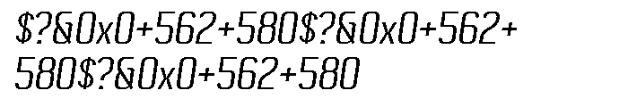 CynapseOT Bold Italic Font OTHER CHARS