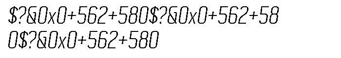 CynapseOT Regular Italic Font OTHER CHARS