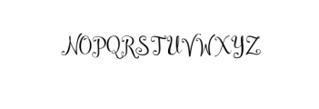 Cymbidium Script Font UPPERCASE