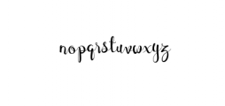 Cymbidium Script Font LOWERCASE