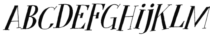 Cykelsmed Italic Font LOWERCASE