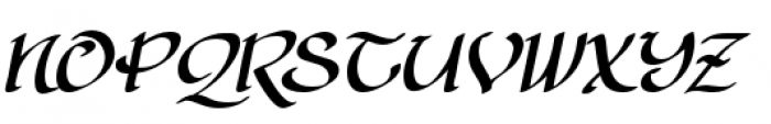 Cyrano BB Italic Font UPPERCASE