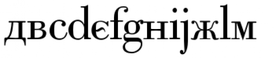 Cyrillic Latino Roman Font LOWERCASE