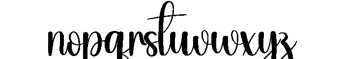 Cyan Font LOWERCASE