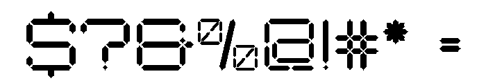 Cyber Digital Font OTHER CHARS