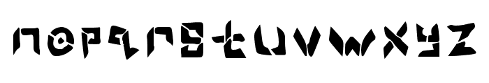 Cyber Sans Font Regular Font LOWERCASE