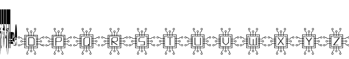 CyberTech Monogram Font LOWERCASE