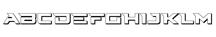 Cyberdyne 3D Font UPPERCASE