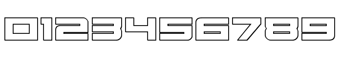 Cyberdyne Outline Font OTHER CHARS