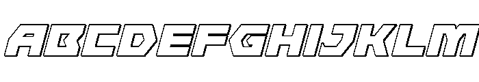 Cyberform 3D Italic FONT