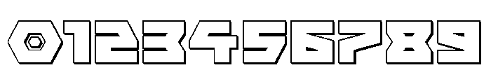 Cyberform 3D Font OTHER CHARS