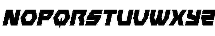 Cyberform Condensed Italic Font UPPERCASE