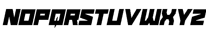 Cyberform Condensed Italic Font LOWERCASE