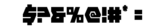 Cyberform Condensed Font OTHER CHARS