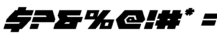 Cyberform Expanded Italic Font OTHER CHARS
