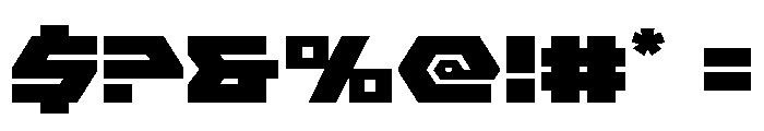 Cyberform Expanded Font OTHER CHARS