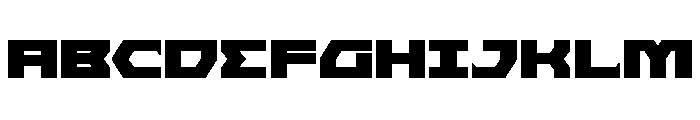 Cyberform Expanded Font UPPERCASE