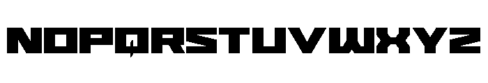 Cyberform Expanded Font LOWERCASE