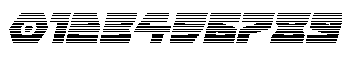 Cyberform Gradient Italic Font OTHER CHARS