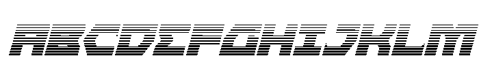 Cyberform Gradient Italic Font UPPERCASE