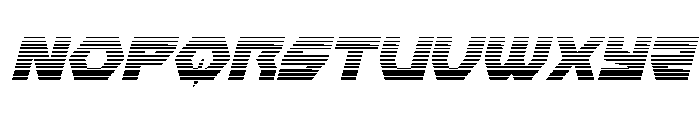 Cyberform Gradient Italic Font UPPERCASE