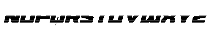 Cyberform Gradient Italic Font LOWERCASE