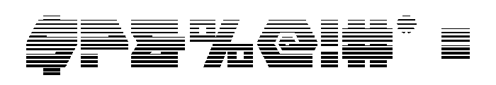 Cyberform Gradient Font OTHER CHARS