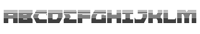 Cyberform Gradient Font UPPERCASE