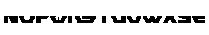Cyberform Gradient Font UPPERCASE