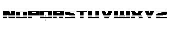 Cyberform Gradient Font LOWERCASE