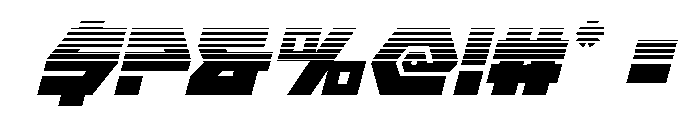 Cyberform Halftone Italic Font OTHER CHARS