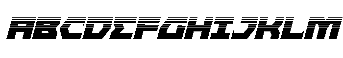Cyberform Halftone Italic Font UPPERCASE