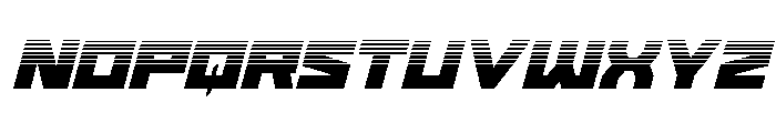 Cyberform Halftone Italic Font LOWERCASE