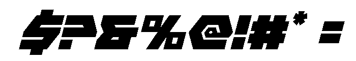 Cyberform Italic Font OTHER CHARS