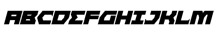 Cyberform Italic Font UPPERCASE
