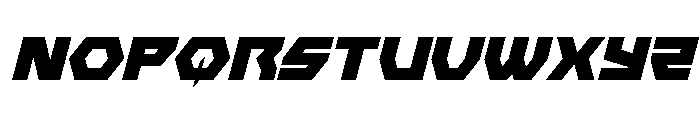 Cyberform Italic Font UPPERCASE