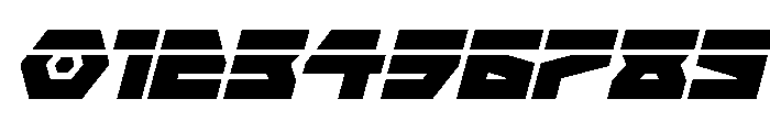 Cyberform Laser Italic Font OTHER CHARS