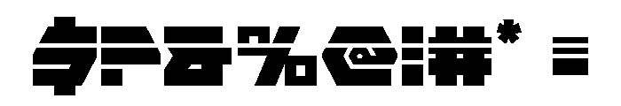 Cyberform Laser Font OTHER CHARS
