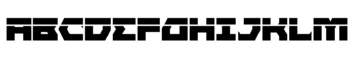 Cyberform Laser Font UPPERCASE