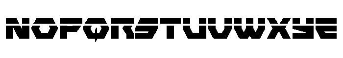 Cyberform Laser Font UPPERCASE