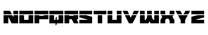 Cyberform Laser Font LOWERCASE