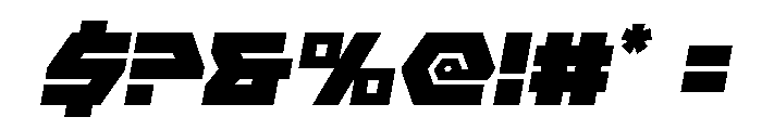 Cyberform Semi-Italic Font OTHER CHARS