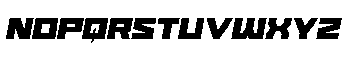 Cyberform Semi-Italic Font LOWERCASE