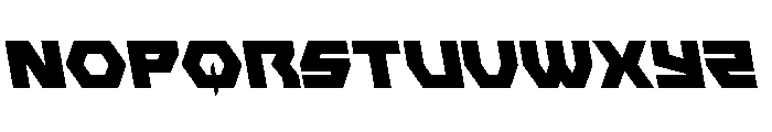 Cyberform Semi-Leftalic Font UPPERCASE