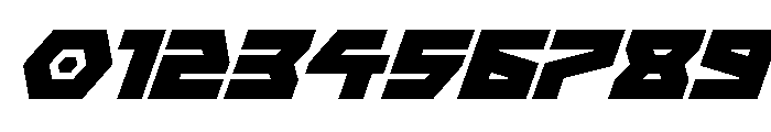 Cyberform Super-Italic Font OTHER CHARS