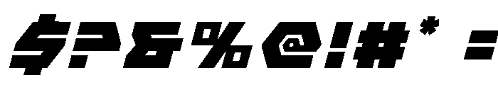 Cyberform Title Italic Font OTHER CHARS